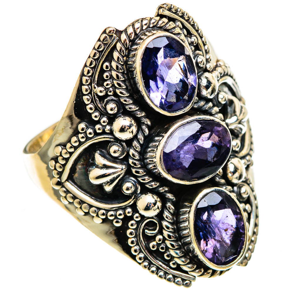 Violet Spinel Rings handcrafted by Ana Silver Co - RING110769 - Photo 2
