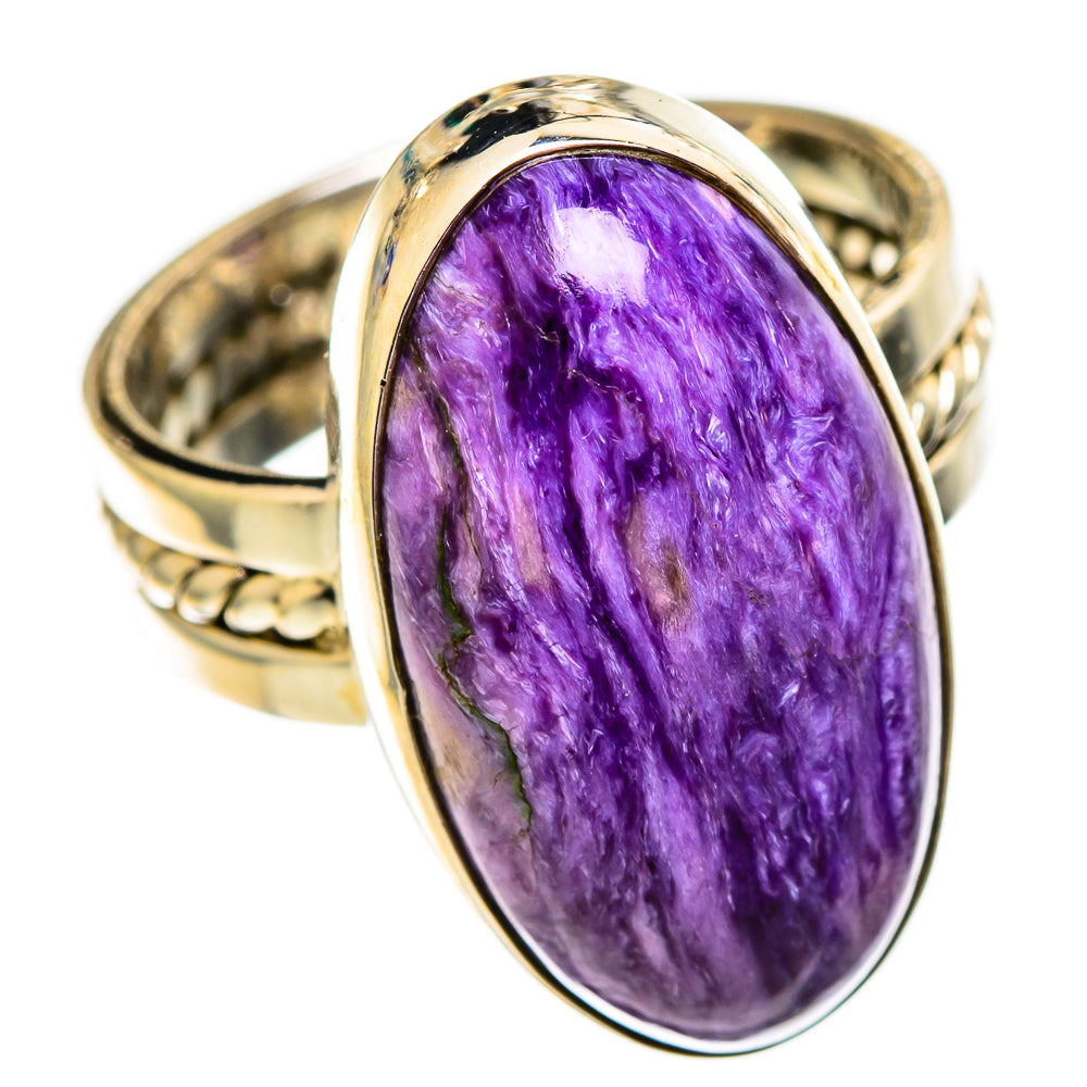 Charoite Rings handcrafted by Ana Silver Co - RING110771 - Photo 2