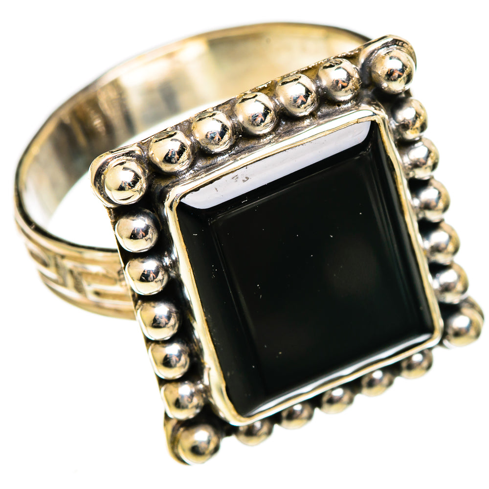 Black Onyx Rings handcrafted by Ana Silver Co - RING110772 - Photo 2