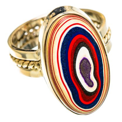 Fordite Rings handcrafted by Ana Silver Co - RING110780 - Photo 2