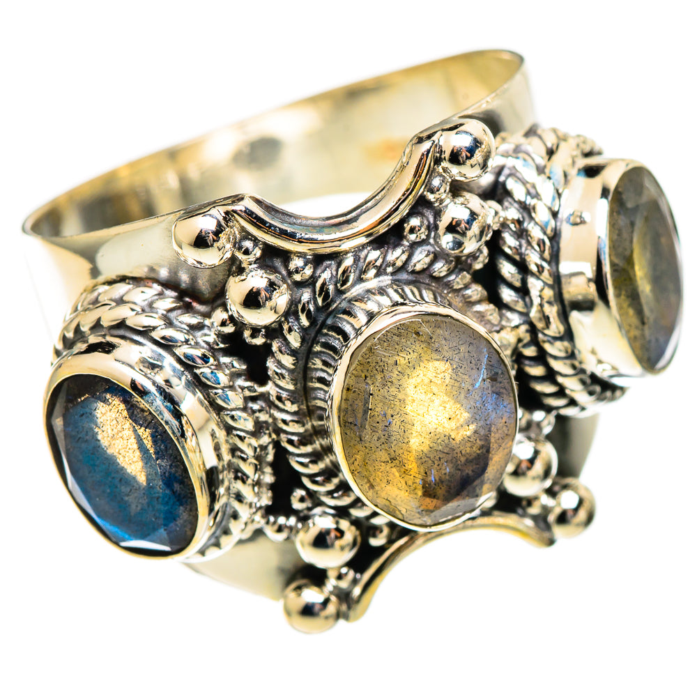 Labradorite Rings handcrafted by Ana Silver Co - RING110783 - Photo 2