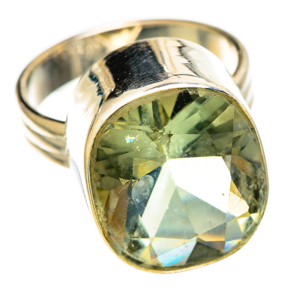 Green Amethyst Rings handcrafted by Ana Silver Co - RING110787 - Photo 2