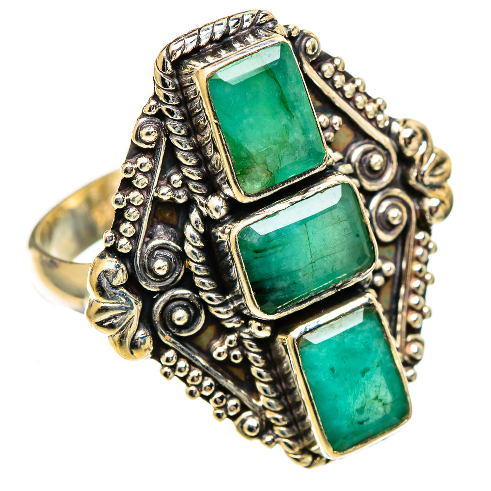 Emerald Rings handcrafted by Ana Silver Co - RING110789 - Photo 2