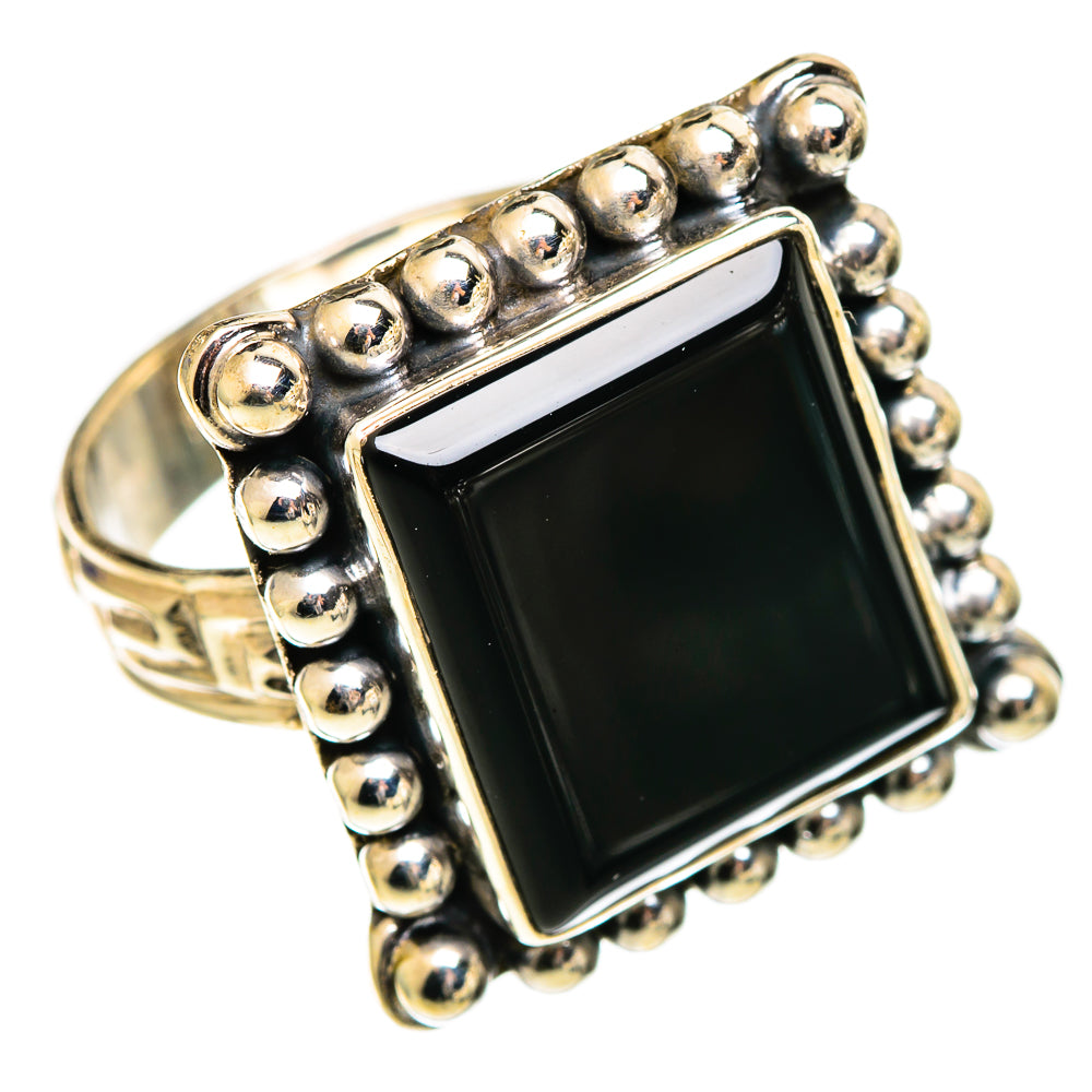 Black Onyx Rings handcrafted by Ana Silver Co - RING110800 - Photo 2