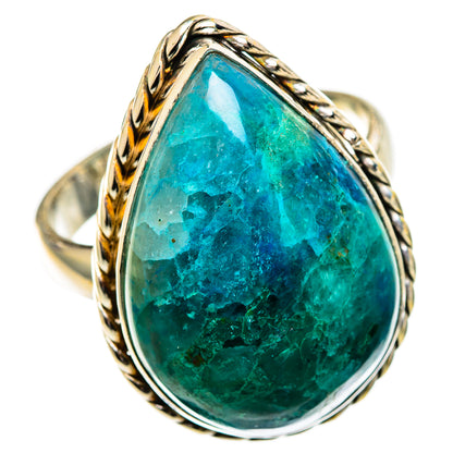 Chrysocolla Rings handcrafted by Ana Silver Co - RING110810 - Photo 2
