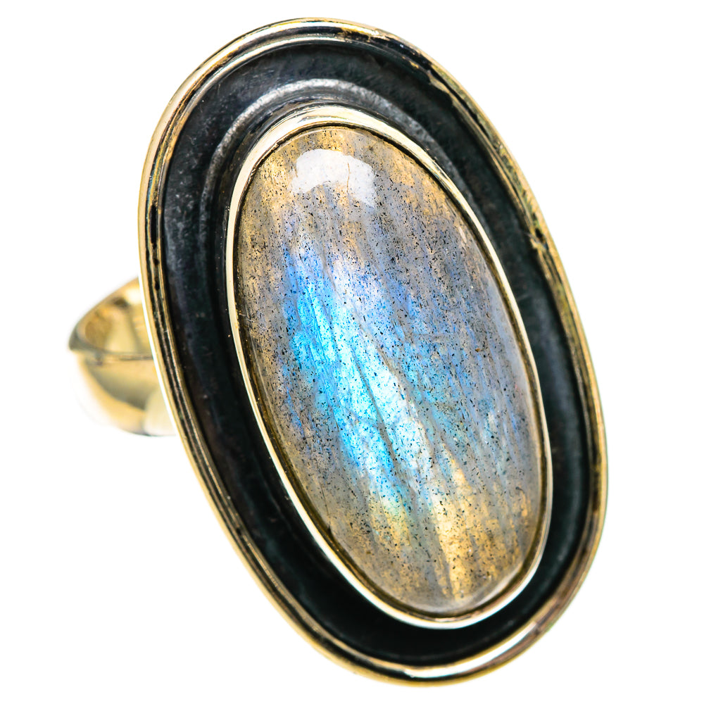 Labradorite Rings handcrafted by Ana Silver Co - RING110812 - Photo 2