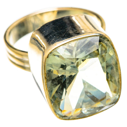 Green Amethyst Rings handcrafted by Ana Silver Co - RING110816 - Photo 2