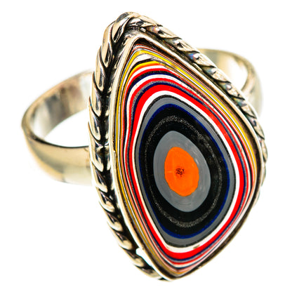 Fordite Rings handcrafted by Ana Silver Co - RING110832 - Photo 2