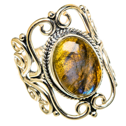 Labradorite Rings handcrafted by Ana Silver Co - RING110835 - Photo 2