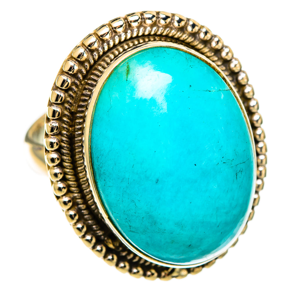 Peruvian Amazonite Rings handcrafted by Ana Silver Co - RING110837 - Photo 2