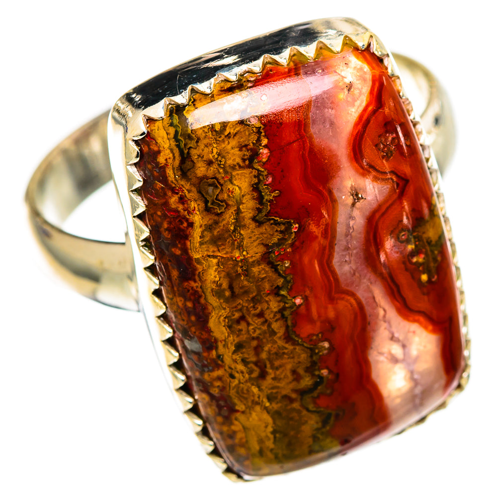 Moroccan Agate Rings handcrafted by Ana Silver Co - RING110843 - Photo 2