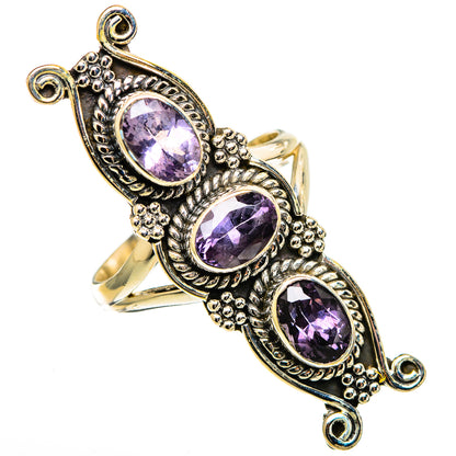 Violet Spinel Rings handcrafted by Ana Silver Co - RING110852 - Photo 2