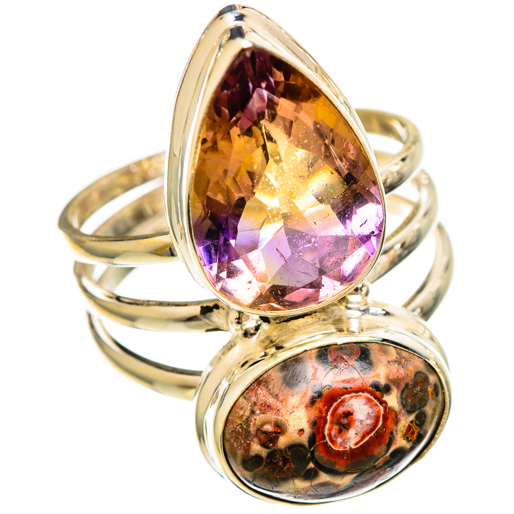 Mushroom Rhyolite Rings handcrafted by Ana Silver Co - RING110865 - Photo 2