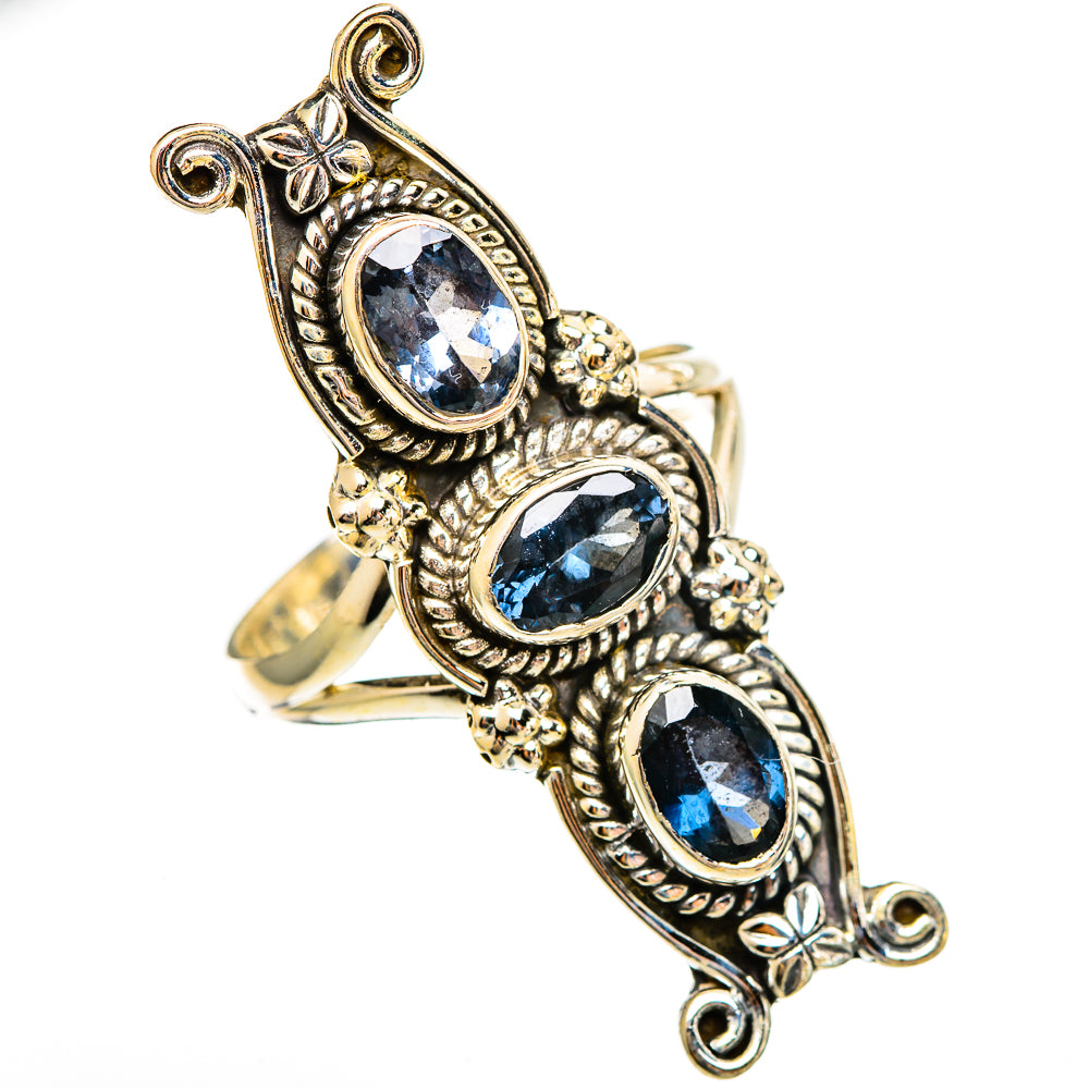 Blue Spinel Rings handcrafted by Ana Silver Co - RING110870 - Photo 2