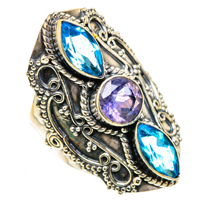 Violet Spinel Rings handcrafted by Ana Silver Co - RING110873 - Photo 2