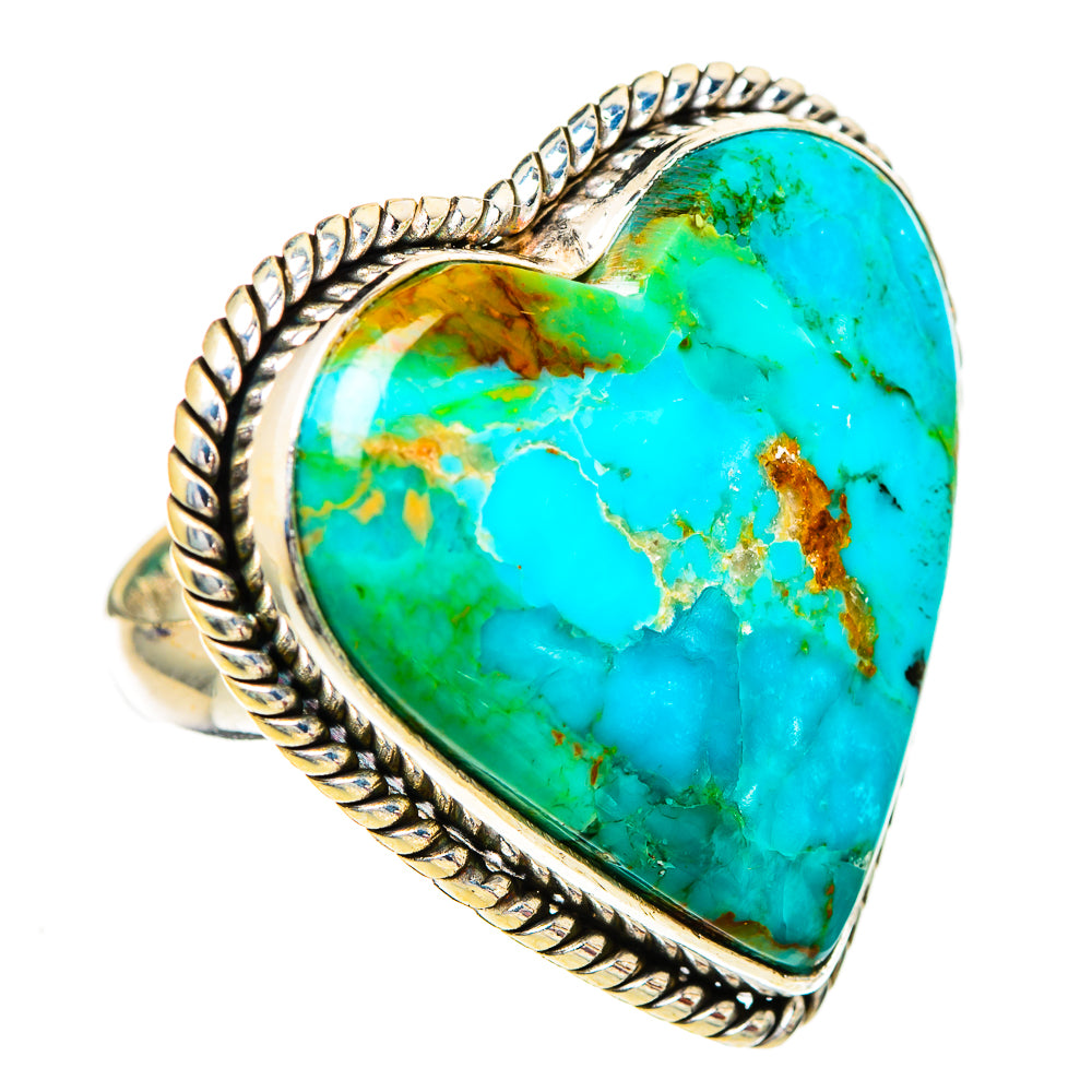 Chrysocolla Rings handcrafted by Ana Silver Co - RING110875 - Photo 2