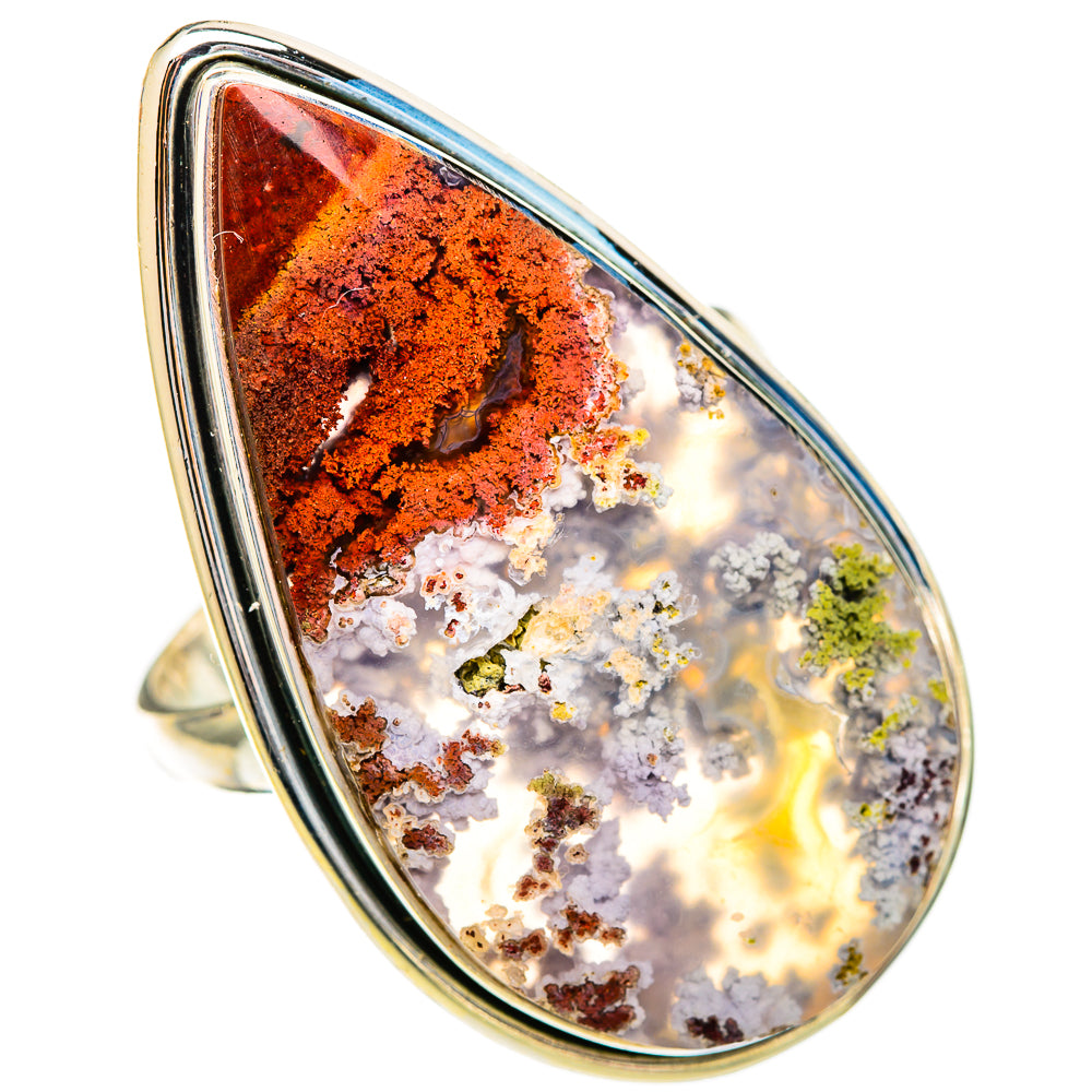 Indonesian Plume Agate Rings handcrafted by Ana Silver Co - RING110885 - Photo 2