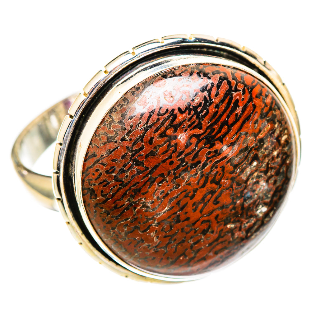 Dinosaur Bone Rings handcrafted by Ana Silver Co - RING110888 - Photo 2