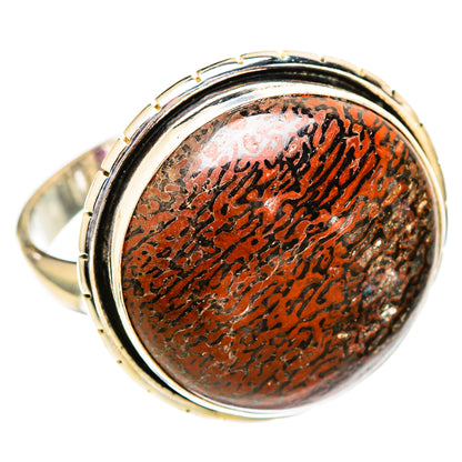 Dinosaur Bone Rings handcrafted by Ana Silver Co - RING110888 - Photo 2