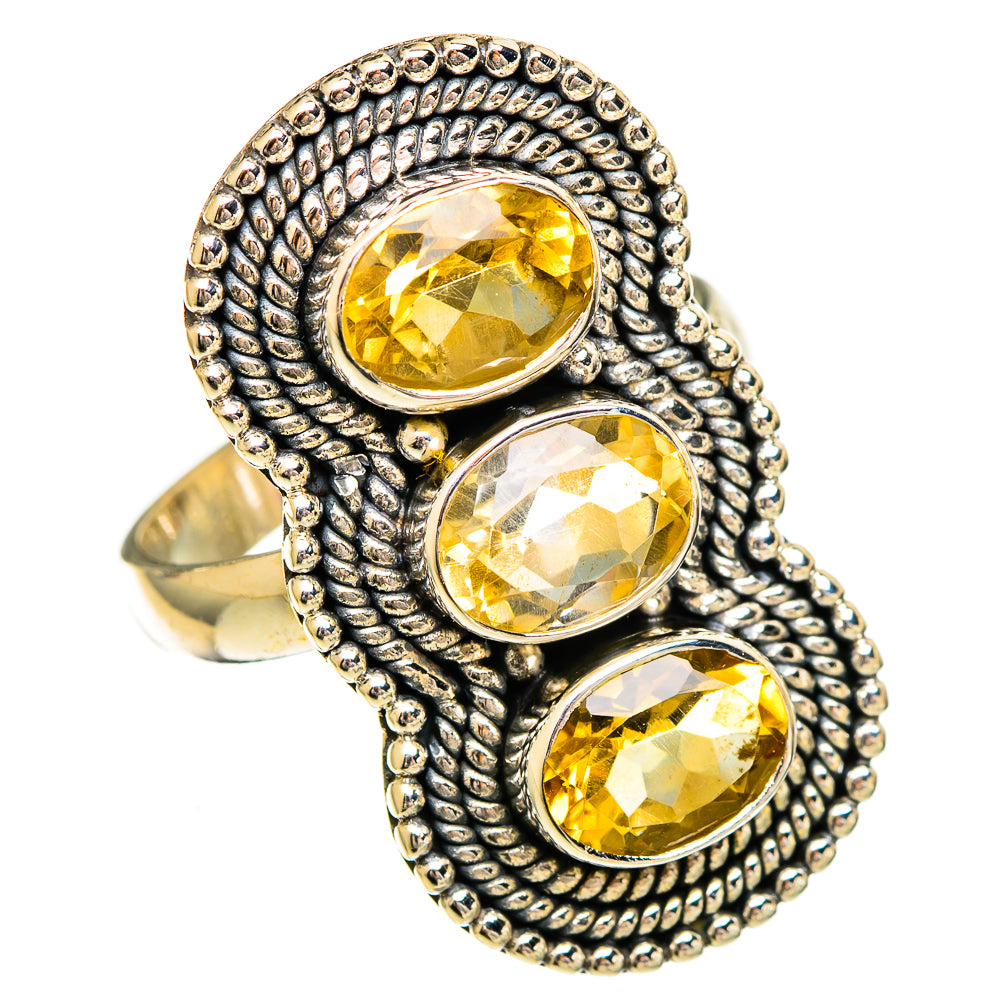 Citrine Rings handcrafted by Ana Silver Co - RING110890 - Photo 2