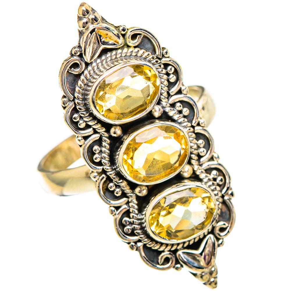 Citrine Rings handcrafted by Ana Silver Co - RING110893 - Photo 2