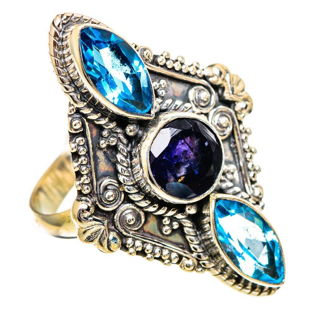 Violet Spinel Rings handcrafted by Ana Silver Co - RING110915 - Photo 2