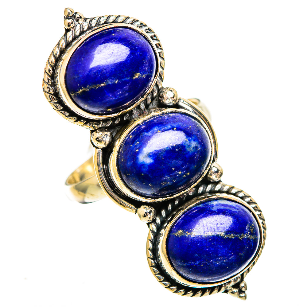 Lapis Lazuli Rings handcrafted by Ana Silver Co - RING110916 - Photo 2