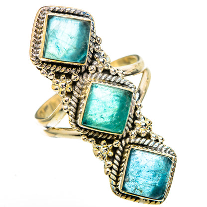 Green Fluorite Rings handcrafted by Ana Silver Co - RING110917 - Photo 2