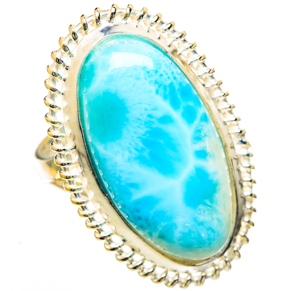 Larimar Rings handcrafted by Ana Silver Co - RING110918 - Photo 2
