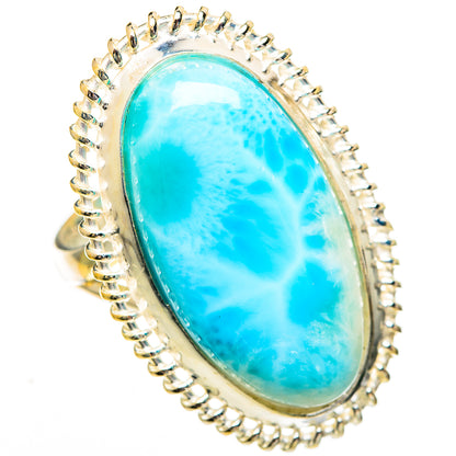 Larimar Rings handcrafted by Ana Silver Co - RING110918 - Photo 2