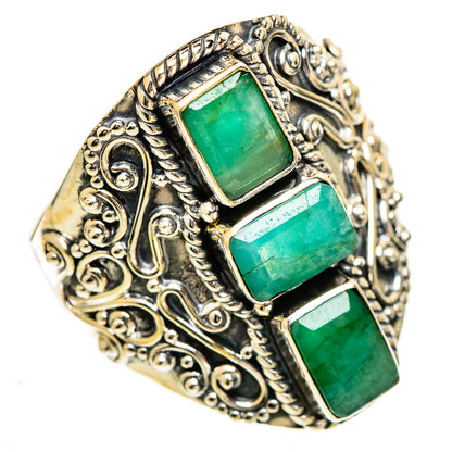 Emerald Rings handcrafted by Ana Silver Co - RING110926 - Photo 2