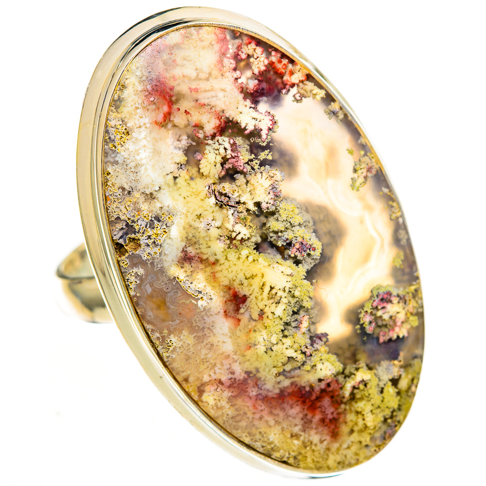Plume Agate Rings handcrafted by Ana Silver Co - RING110930 - Photo 2