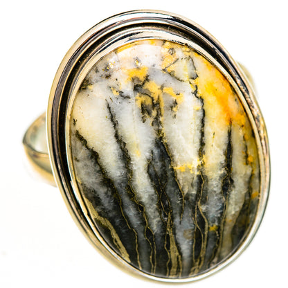 Pyrite Agate Rings handcrafted by Ana Silver Co - RING110934 - Photo 2