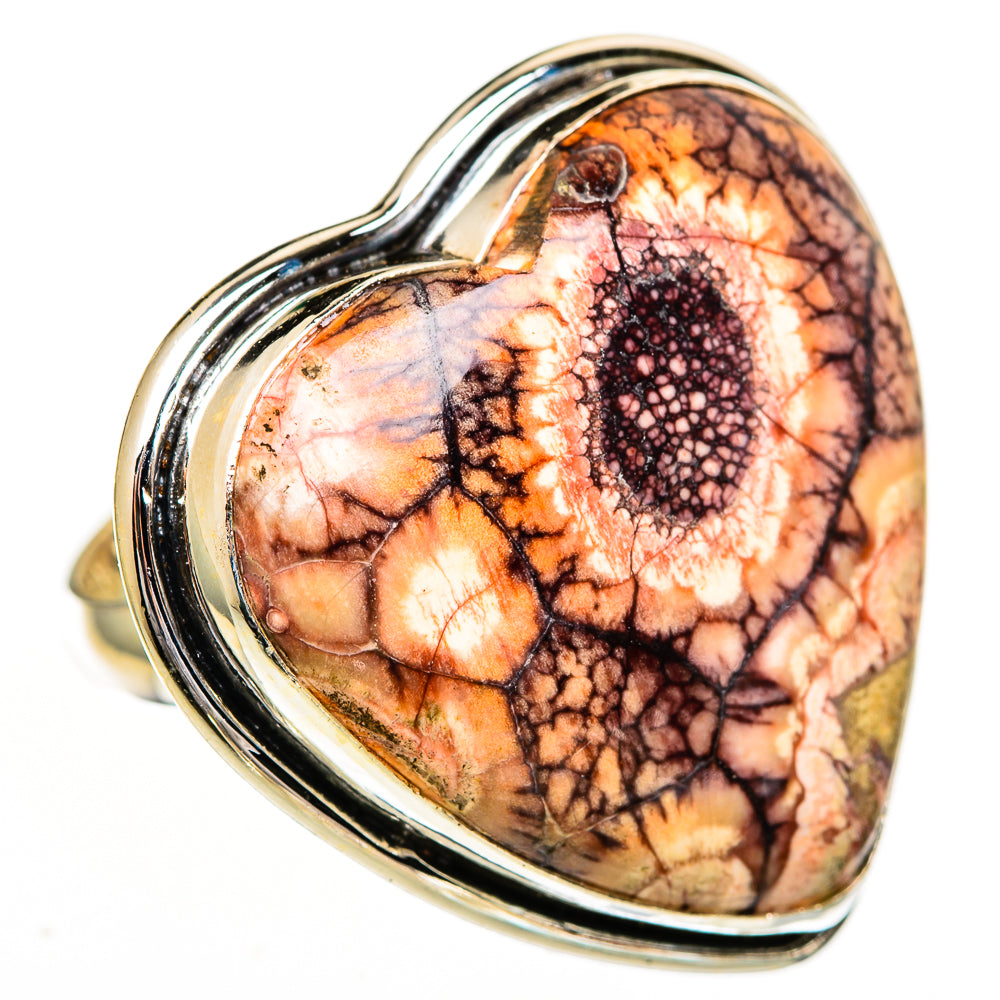 Mushroom Rhyolite Rings handcrafted by Ana Silver Co - RING110937 - Photo 2