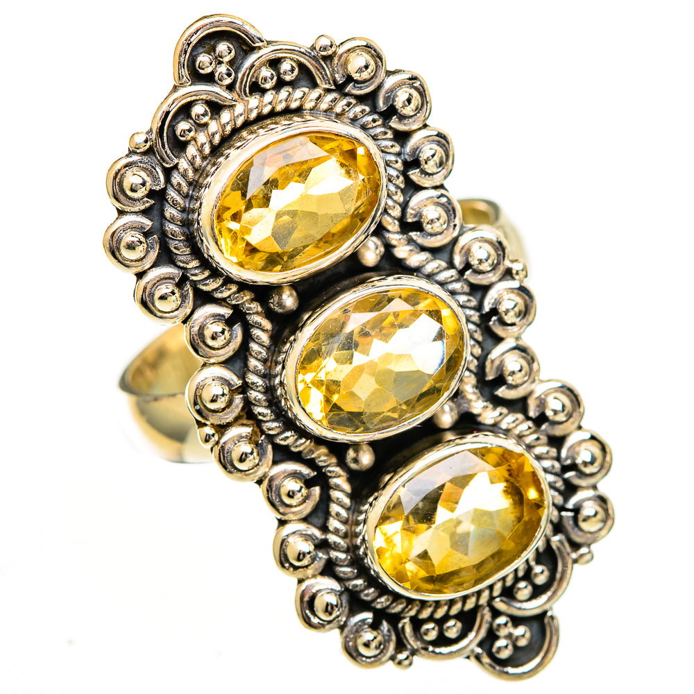 Citrine Rings handcrafted by Ana Silver Co - RING110939 - Photo 2