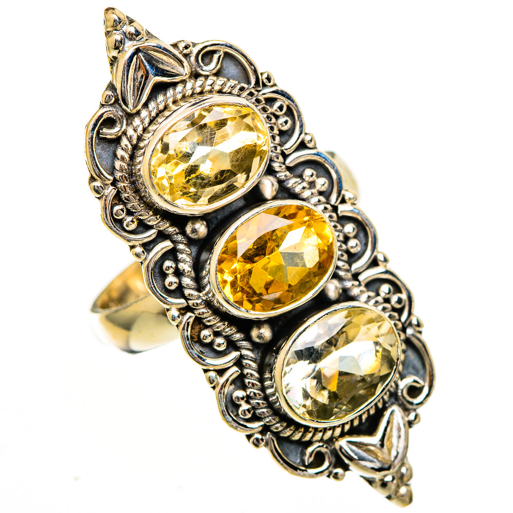Citrine Rings handcrafted by Ana Silver Co - RING110940 - Photo 2