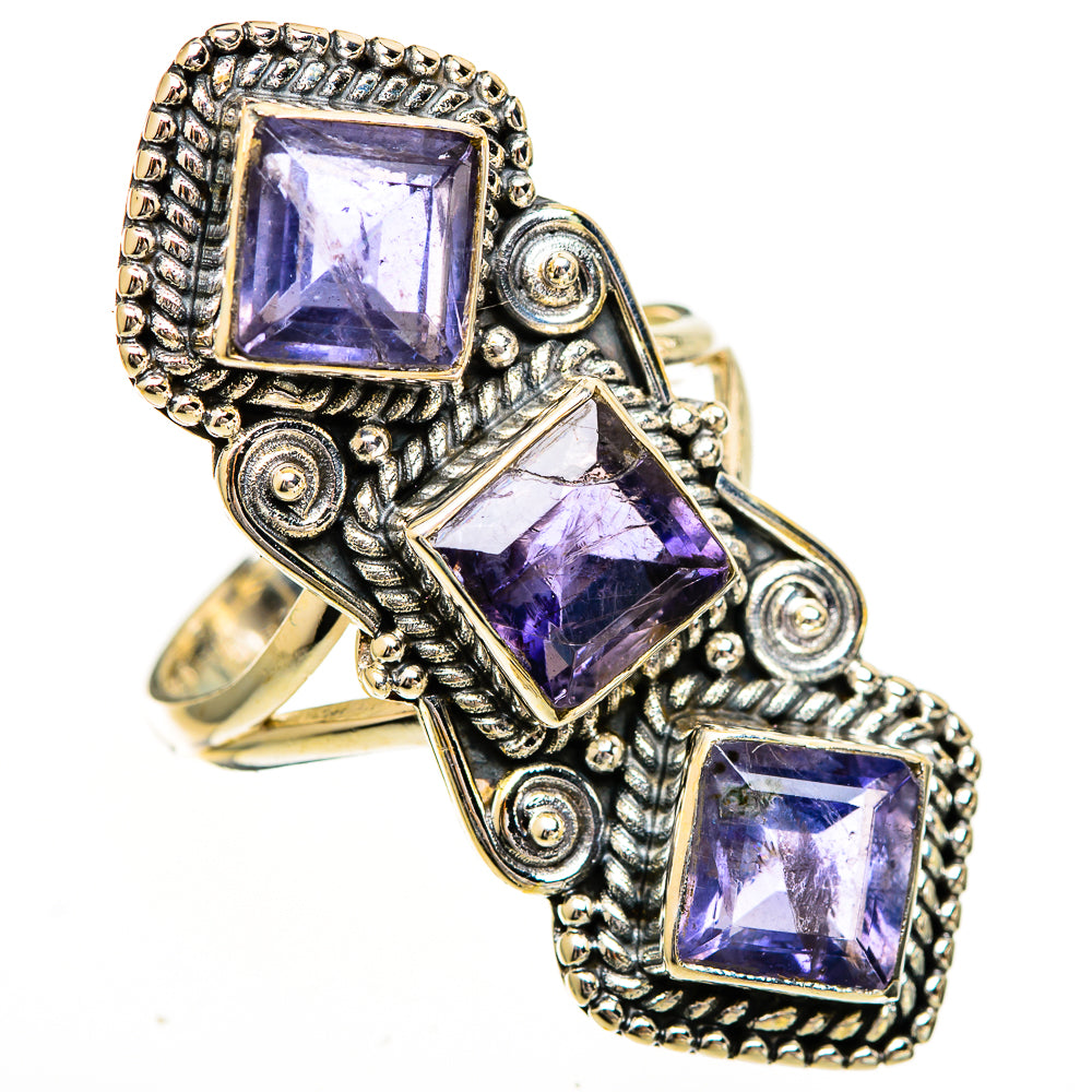 Violet Spinel Rings handcrafted by Ana Silver Co - RING110946 - Photo 2