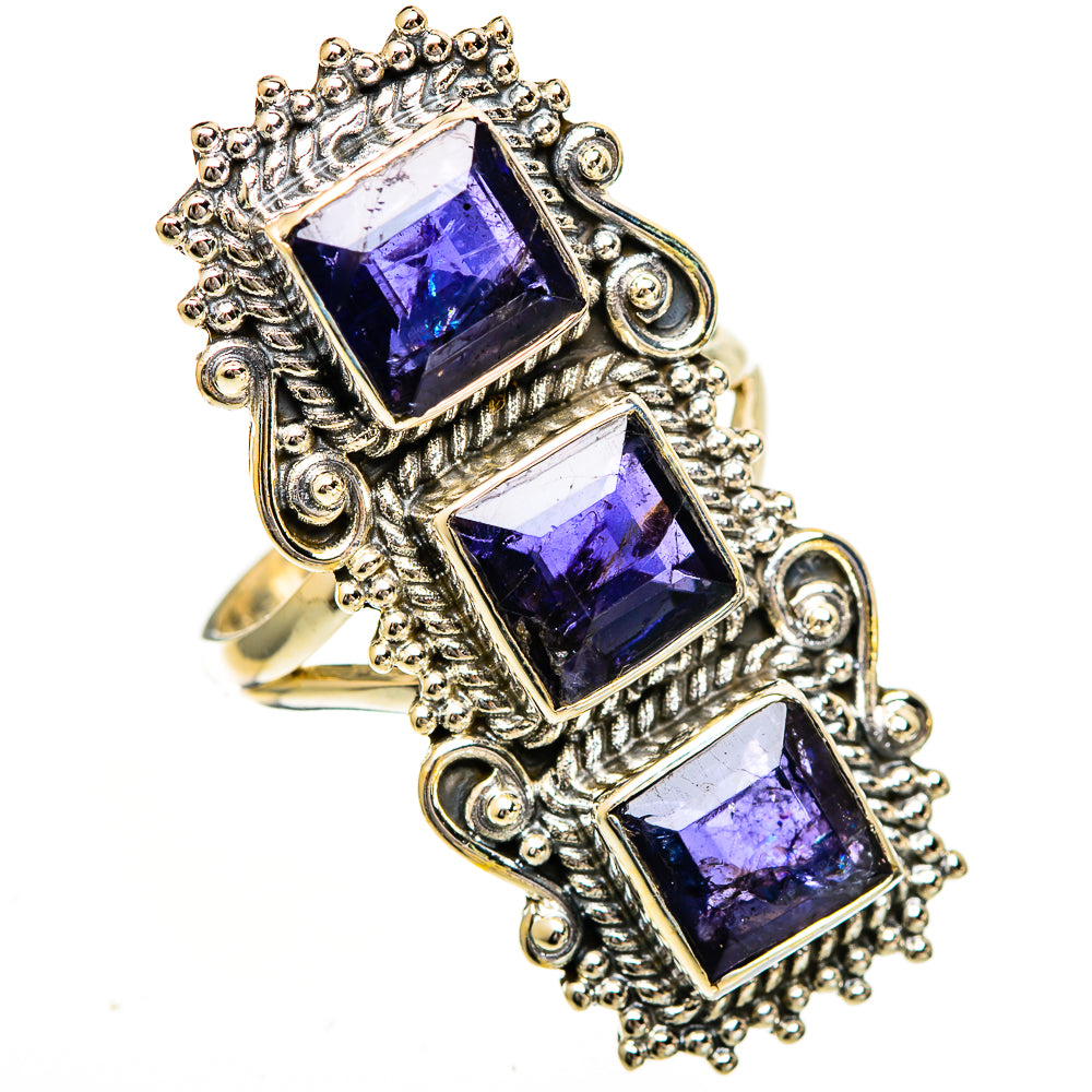 Violet Spinel Rings handcrafted by Ana Silver Co - RING110949 - Photo 2