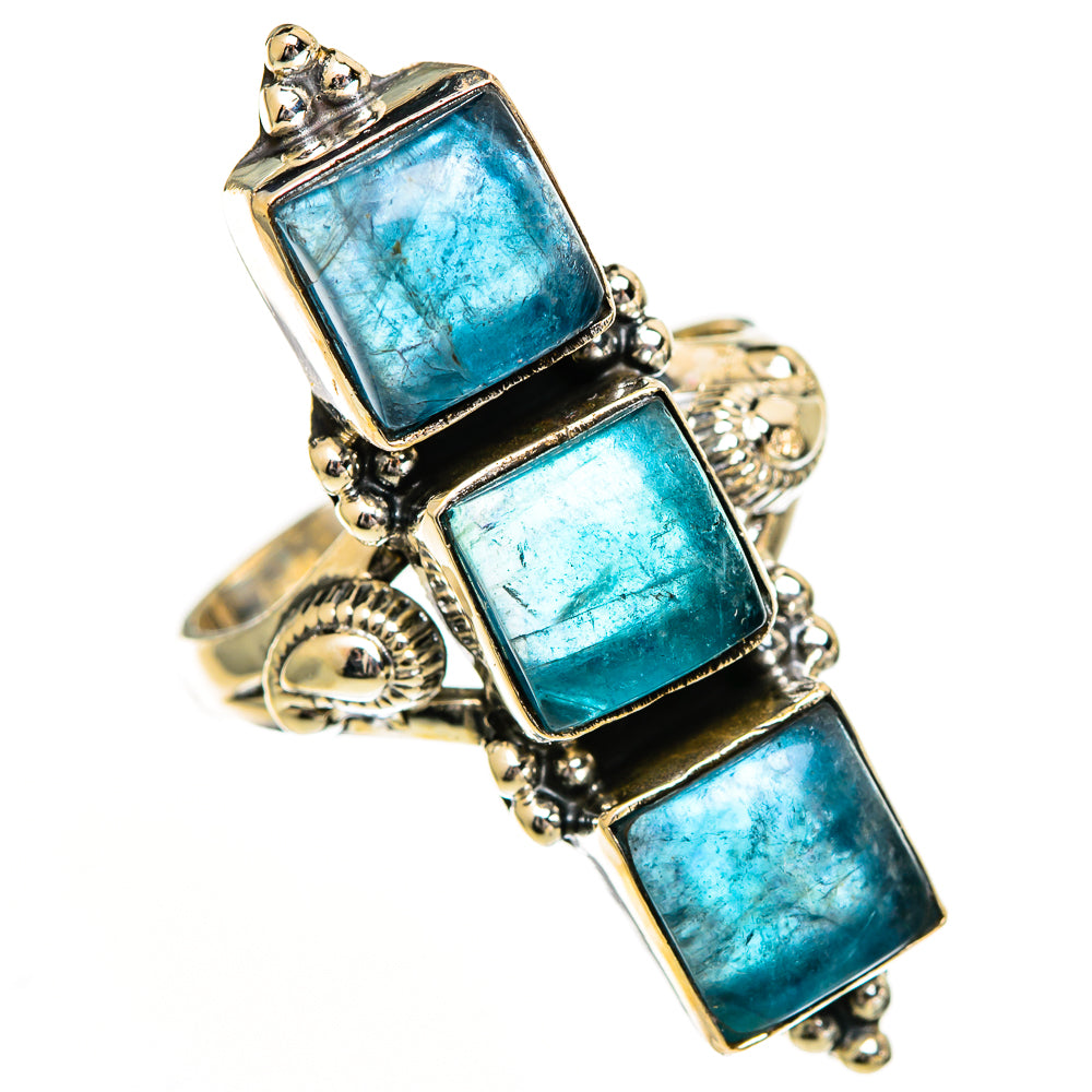 Green Fluorite Rings handcrafted by Ana Silver Co - RING110960 - Photo 2