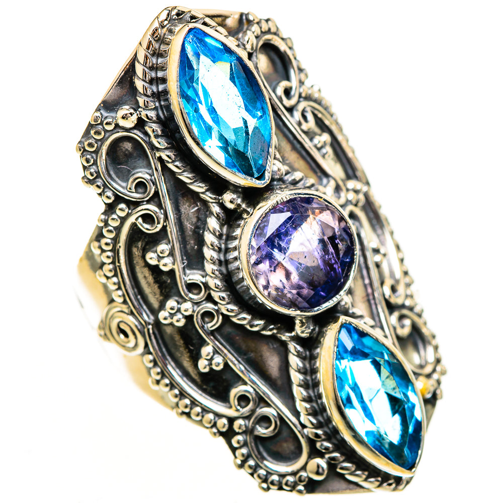 Violet Spinel Rings handcrafted by Ana Silver Co - RING110961 - Photo 2