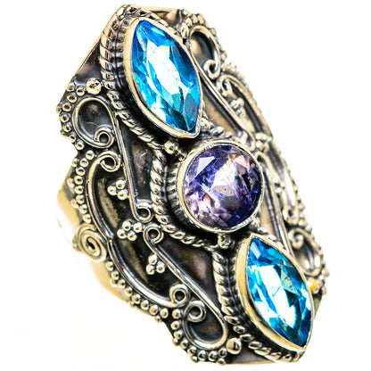 Violet Spinel Rings handcrafted by Ana Silver Co - RING110961 - Photo 2