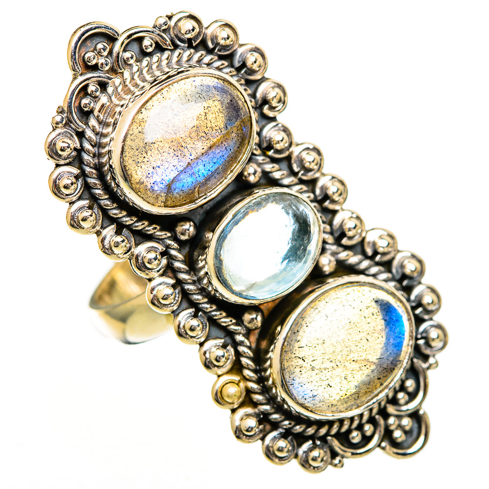 Labradorite Rings handcrafted by Ana Silver Co - RING110964 - Photo 2
