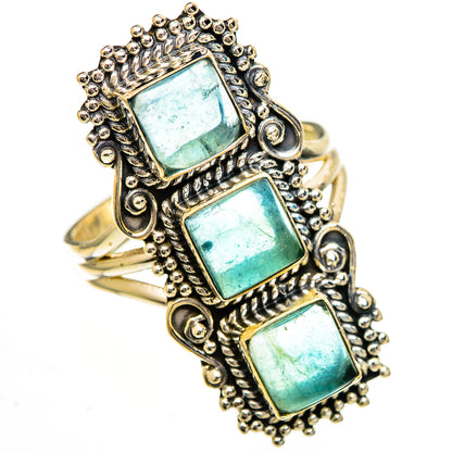 Green Fluorite Rings handcrafted by Ana Silver Co - RING110966 - Photo 2