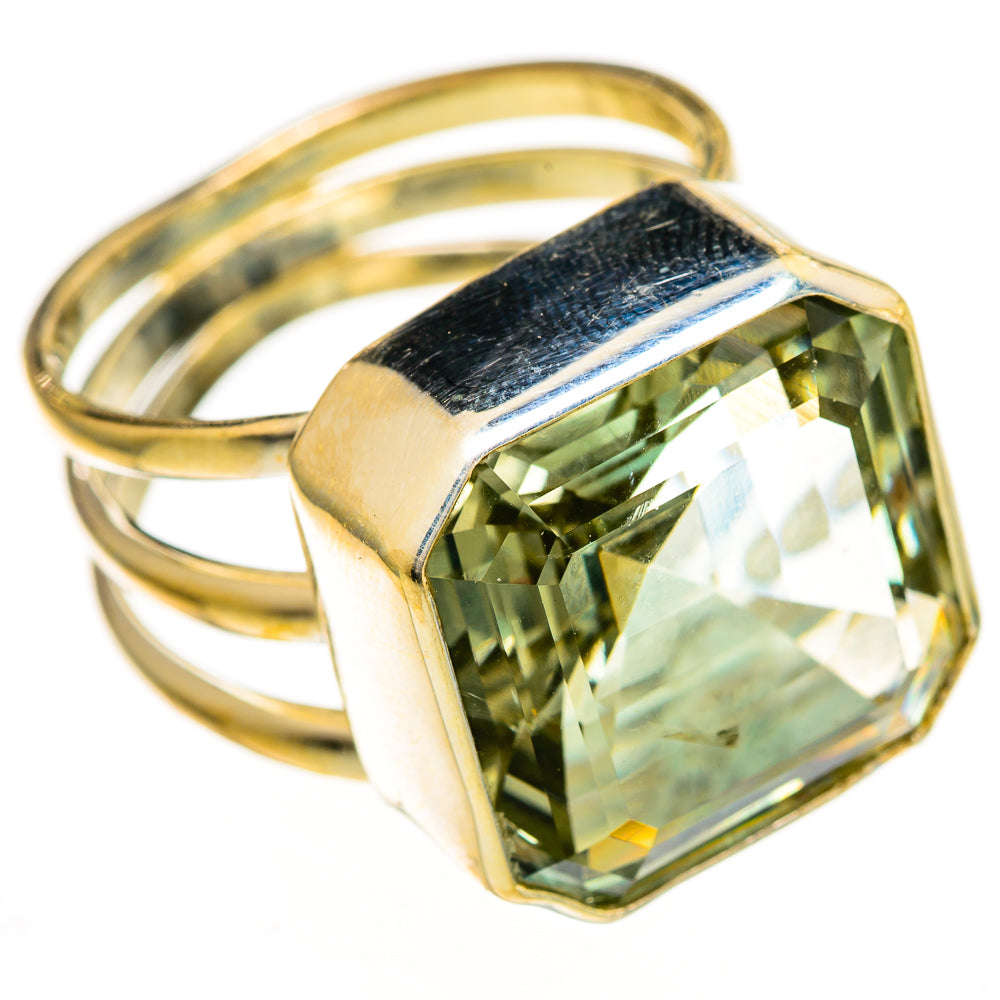 Green Amethyst Rings handcrafted by Ana Silver Co - RING110969 - Photo 2
