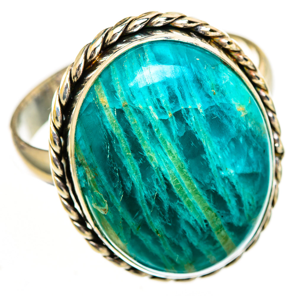 Amazonite Rings handcrafted by Ana Silver Co - RING110973 - Photo 2
