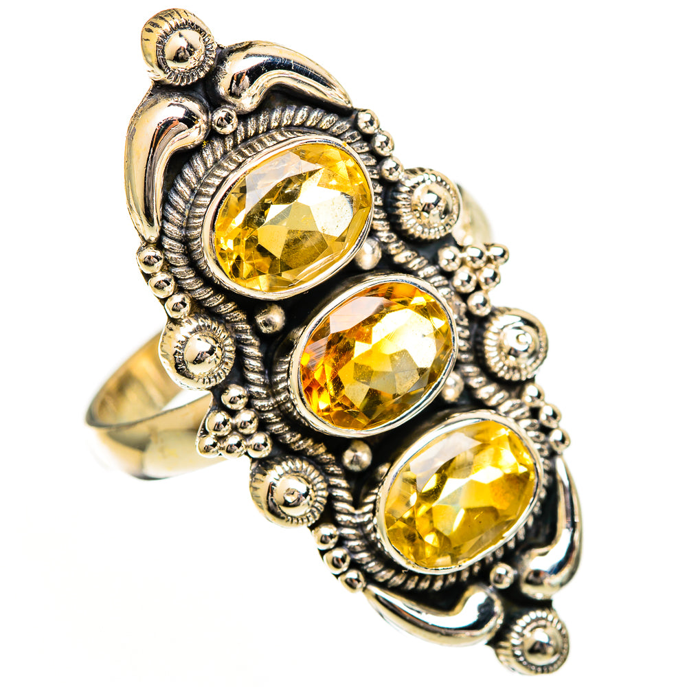 Citrine Rings handcrafted by Ana Silver Co - RING110984 - Photo 2