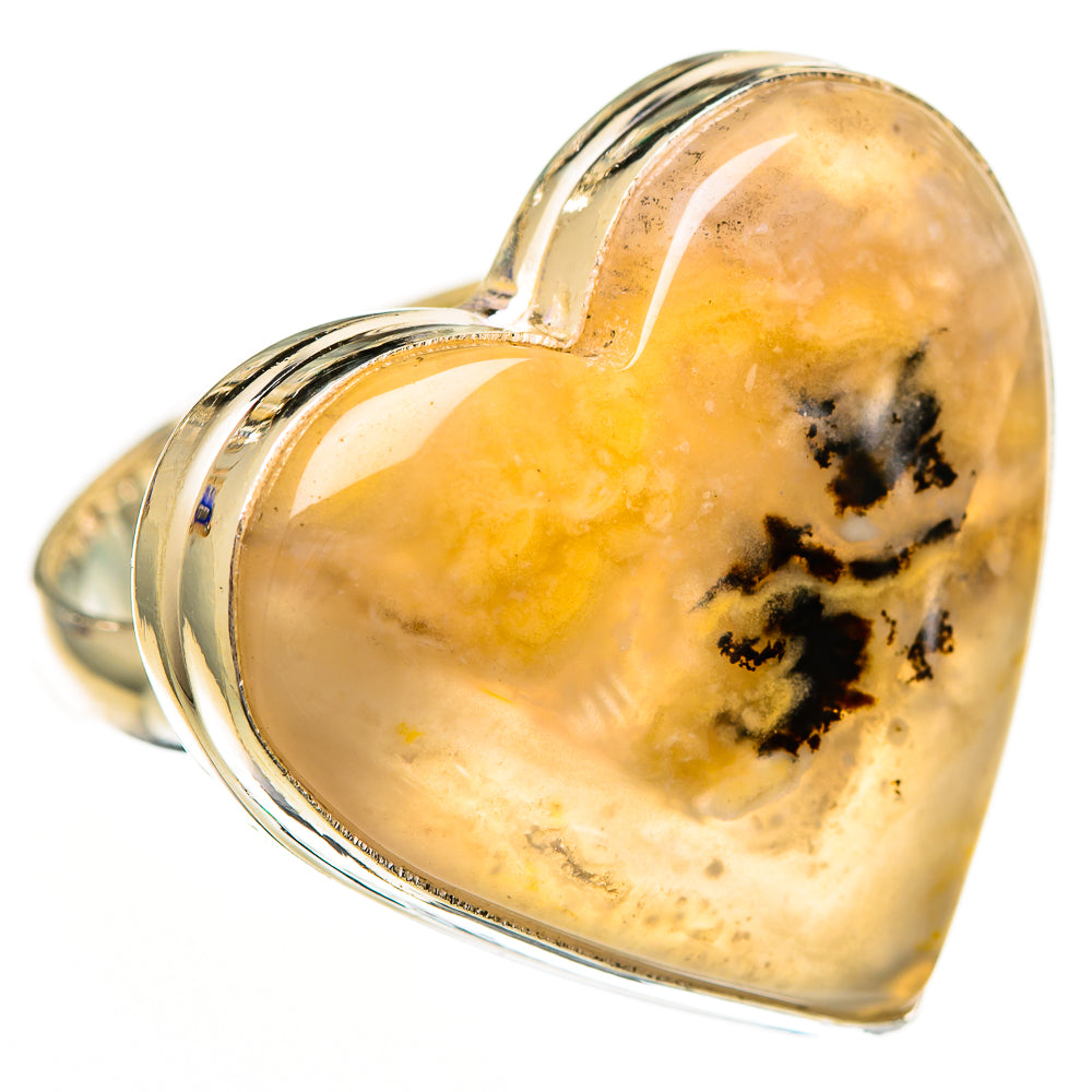 Plume Agate Rings handcrafted by Ana Silver Co - RING111002 - Photo 2