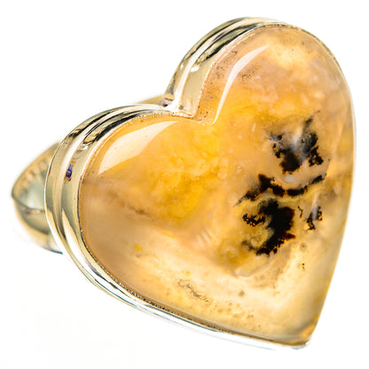 Plume Agate Rings handcrafted by Ana Silver Co - RING111002 - Photo 2