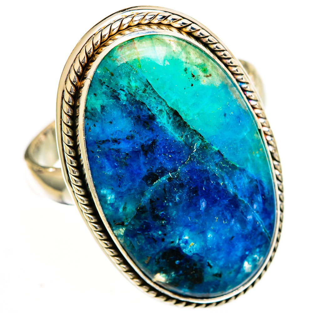 Chrysocolla Rings handcrafted by Ana Silver Co - RING111011 - Photo 2