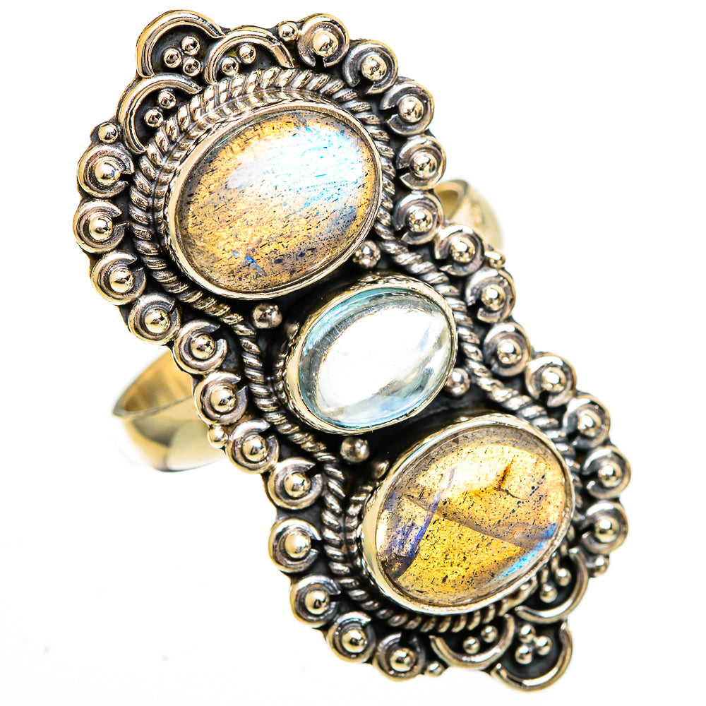 Labradorite Rings handcrafted by Ana Silver Co - RING111013 - Photo 2